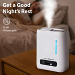 Ultrasonic Humidifer For Room Mositure | Air Humidifier for Cold and Cough| Top Filling, 4 lts Capacity, Aromatherapy Tray, 360° Enhance Comfort for Home Baby & Plants | BPA Free -RH690