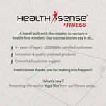 Yoga Mat for Women & Men with Carry Rope, TPE Material YM 601 (SAGE & BLACK)