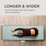 Yoga Mat for Women & Men with Carry Rope, TPE Material YM 601 (SAGE & BLACK)