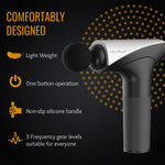 HM 280 Healthsense Gun Massager Machine for Pain Relief with 5 Massage Heads Massager (Black & Grey)