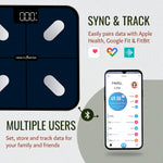 HealthU+ Smart Bluetooth Weighing Scale with Heart-Rate BS 181