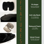 Soft-Spot CC 50 Orthopedic Non-Slip Coccyx Seat Cushion