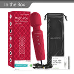Magic-Vibe HM 260 Cordless Handheld Personal Body Massager-Cherry