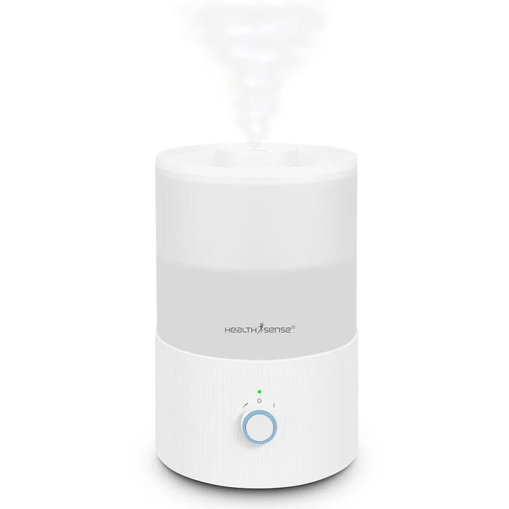 HealthSense Cool Mist Humidifier for Room Moisture, 3.3L Ultrasonic Air Humidifier for Bedroom & Home | Top Fill, 360° Mist, Aroma Diffuser, 7-Color Light, Auto Off, Baby Room & Plants Safe | RH 490