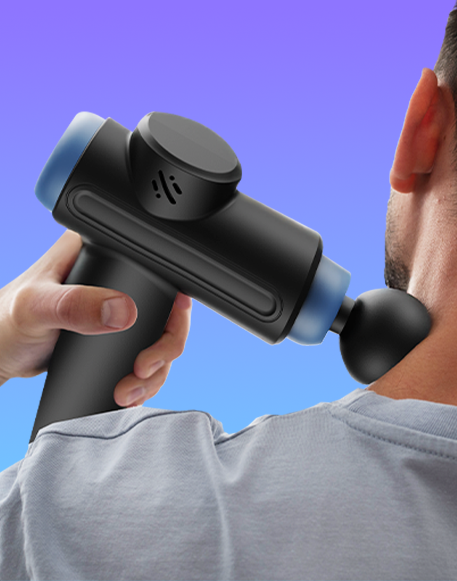 HM 285 Percussion Gun Massager machine for Full Body Pain Relief of Neck, Shoulder, Back, Arm & Foot for Men & Women with 3200 RPM