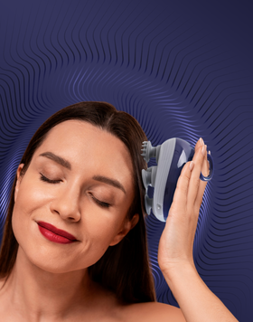 Rechargeable Scalp Massager with Red Light Therapy for Hair Growth & Relaxation HM 240