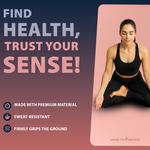 Yoga Mat for Women & Men with Carry Rope  TPE Material YM 601 (PINK & BLUE)