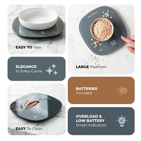 Weighing machine for food, Kitchen weight scale with 5kg Capacity, Chef-Mate KS 80