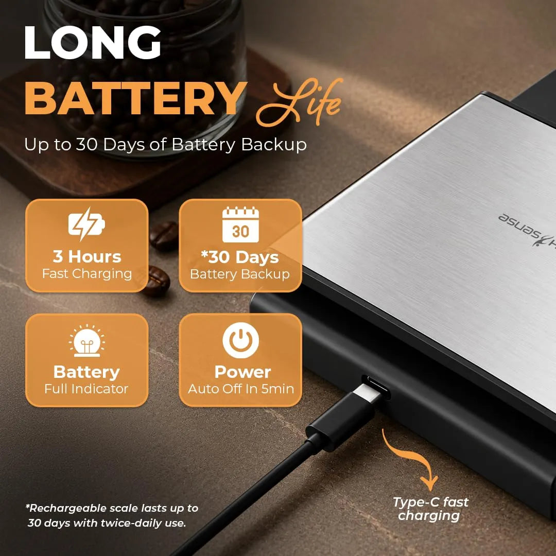 Coffee Scale with Timer 0.1g Precision Digital Espresso & Pour Over Coffee Weight Scale CS100