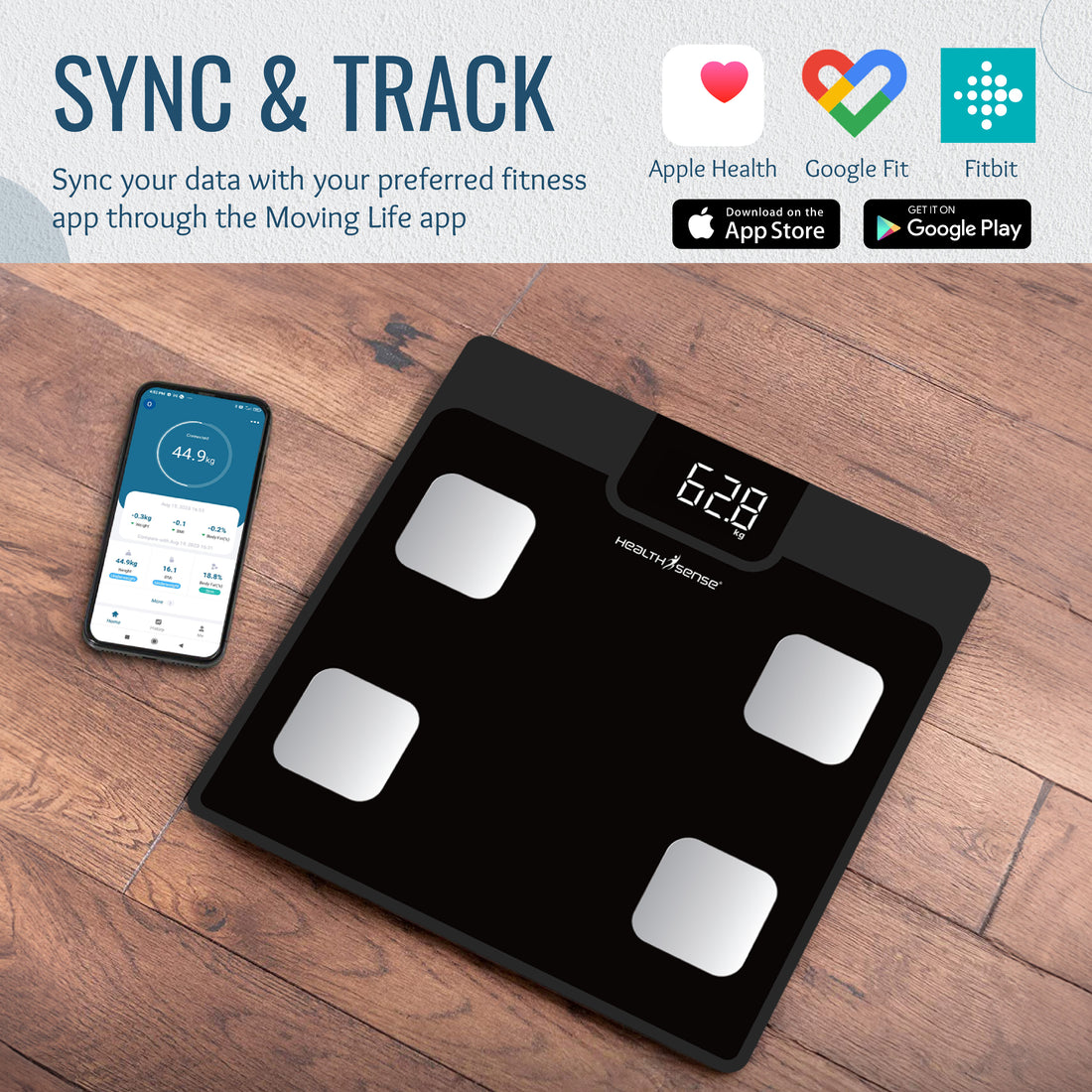 Moving Life Smart Bluetooth Weighing Scale BS 161