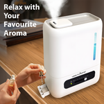 Ultrasonic Humidifer For Room Mositure | Air Humidifier for Cold and Cough| Top Filling, 4 lts Capacity, Aromatherapy Tray, 360° Enhance Comfort for Home Baby & Plants | BPA Free -RH690