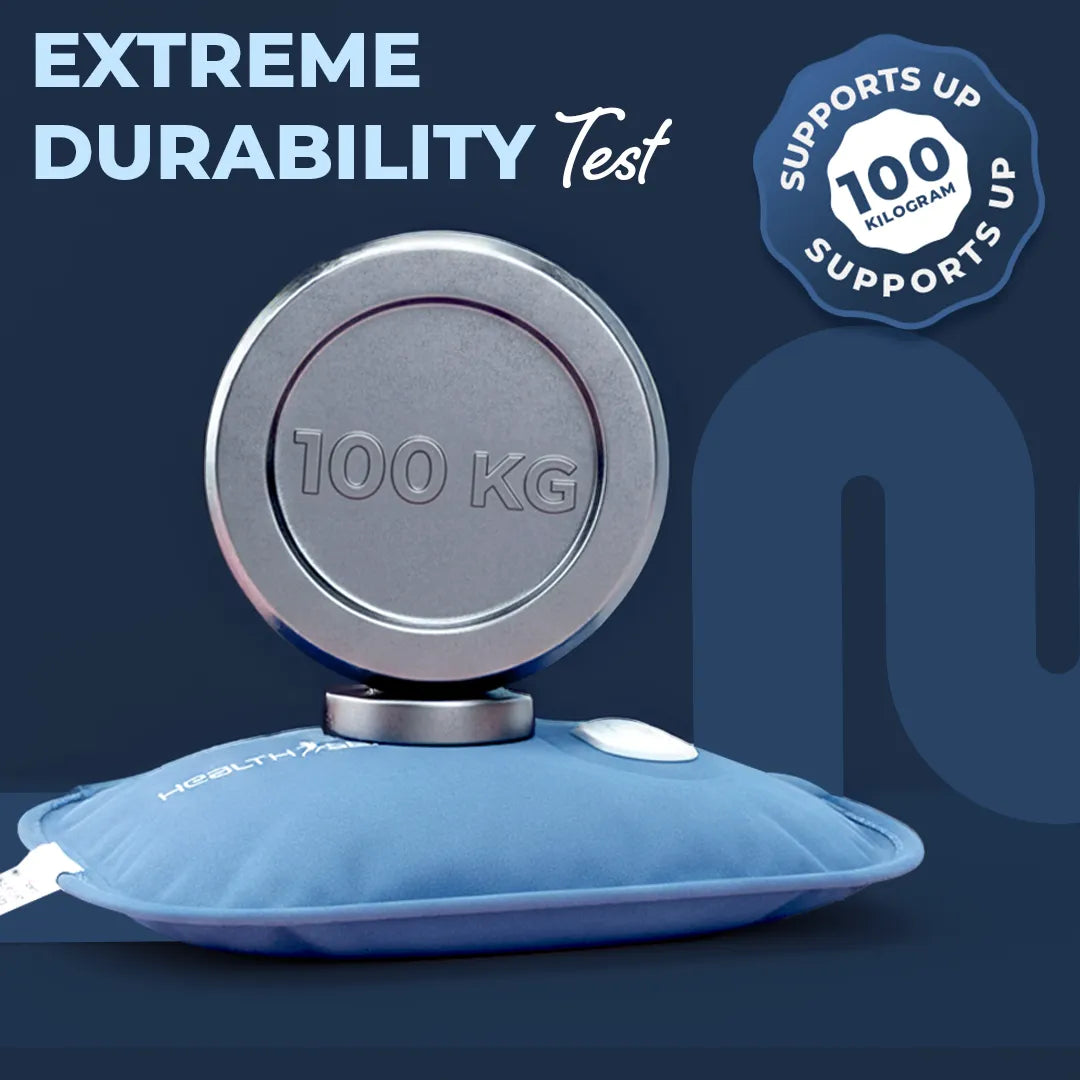 HealthSense Electric Hot Water Bag for Pain Relief | Heating Pad & Hot Pack for Back, Shoulder, Knee & Period Pain | Heat Pad Electric with Fast 8-Min Heat-Up, 3rd Gen Charger, 8-Layer Protection, Ultra-Soft Fabric & Curve Design | Heat-Mate HB850