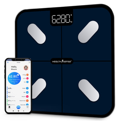 HealthU+ Smart Bluetooth Weighing Scale with Heart-Rate BS 181