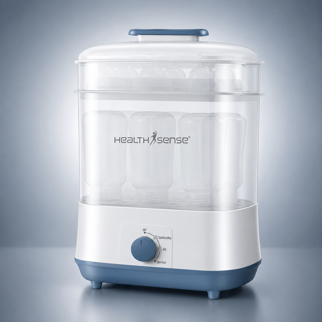 HealthSense Sterilizer & Dryer for feeding bottles – BS 10