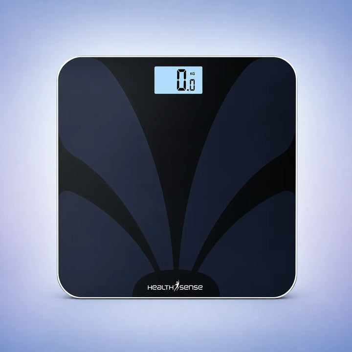 HealthSense Weight Machine for Body Weight| Digital Weighing Scale for home with Step-On Technology,Tempered Glass, Room Temperatur LCD Display,180kg Capacity & 1-Year Warranty| Dura-Glass PS115 Neo