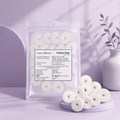 Cotton Pads (Pack of 50) for Nano-Cure FS 550 Facial Steamer (White)