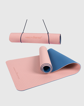 Yoga Mat for Women & Men with Carry Rope TPE Material YM 601 (PINK