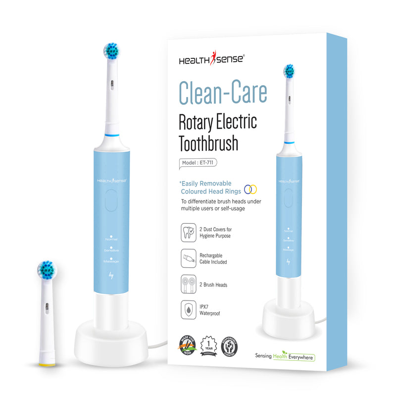 Clean-Care ET 711 Rechargeable Rotary Electric Toothbrush for Adults