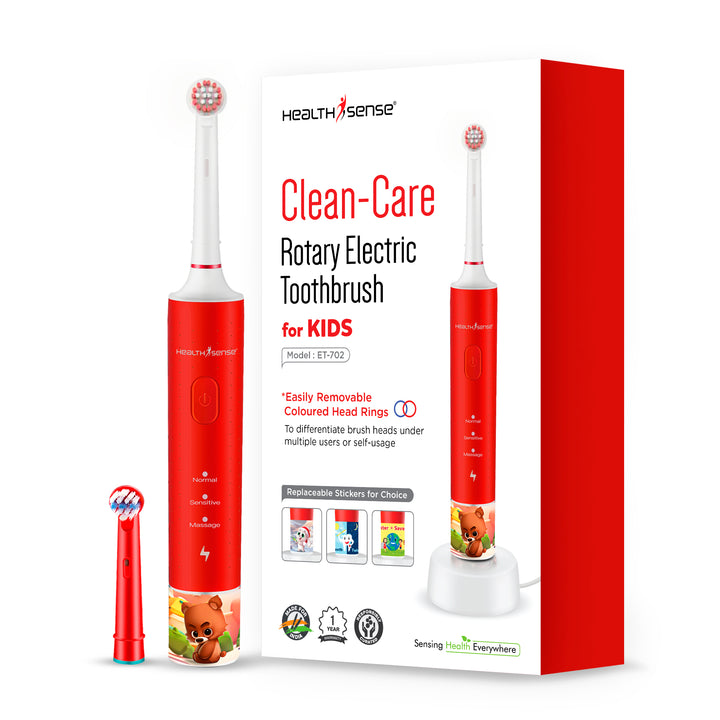 Clean-Care ET 702 Rechargeable Rotary Electric Toothbrush for KIDS
