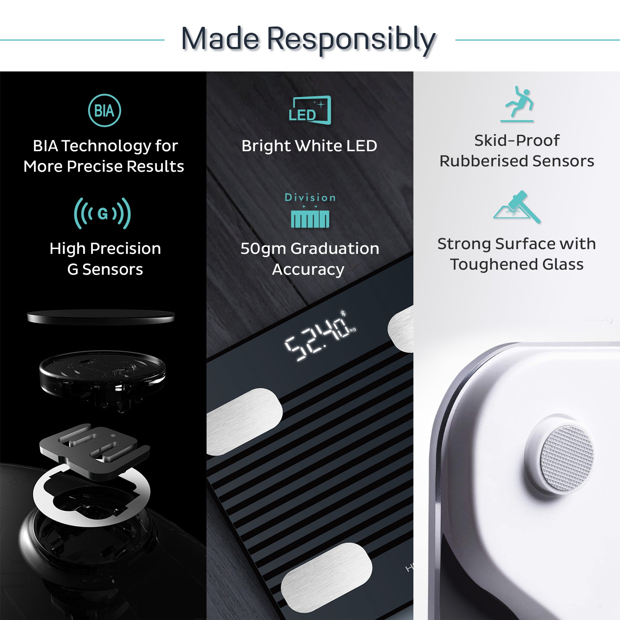 Fitdays BS 171 Smart Bluetooth Body Weighing Scale