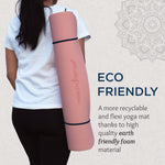 Yoga Mat for Women & Men with Carry Rope  TPE Material YM 601 (PINK & BLUE)