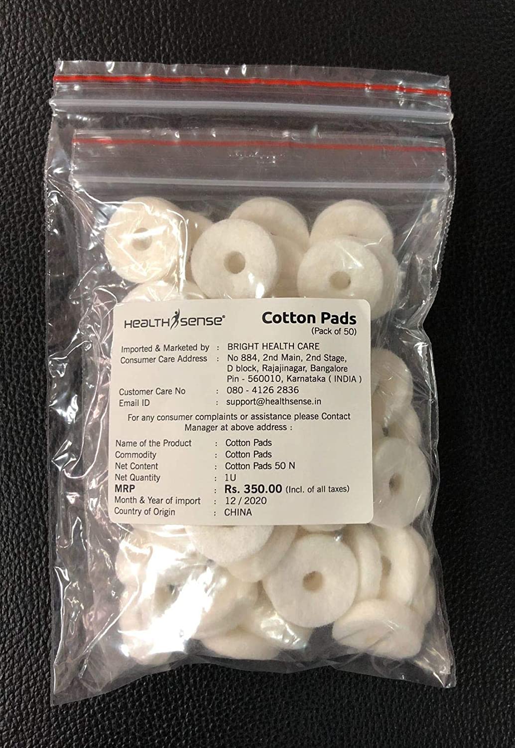 Cotton Pads (Pack of 50) for Nano-Cure FS 550 Facial Steamer (White)