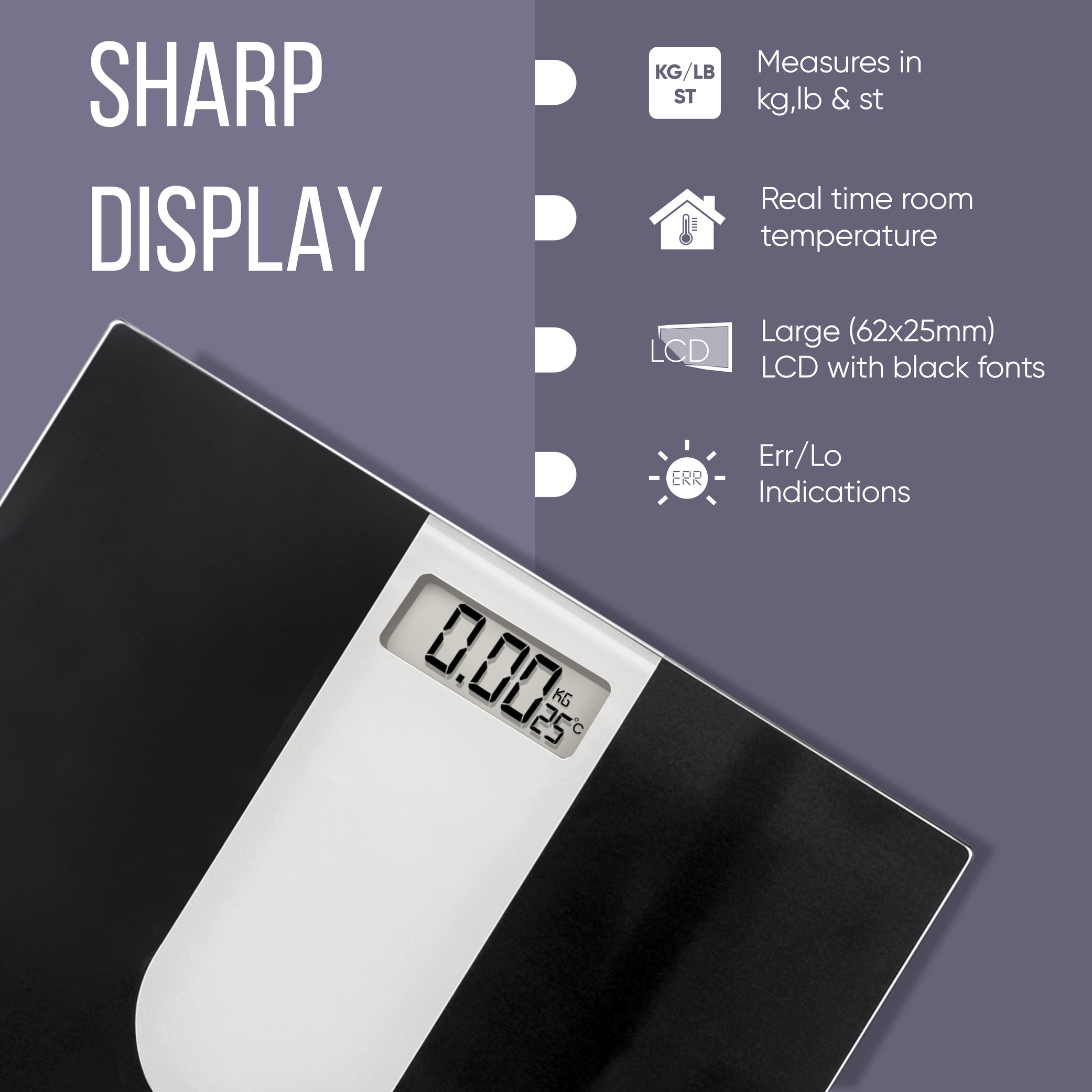 Digital Weighing Machine for Body Weight - Glass Top PS 111
