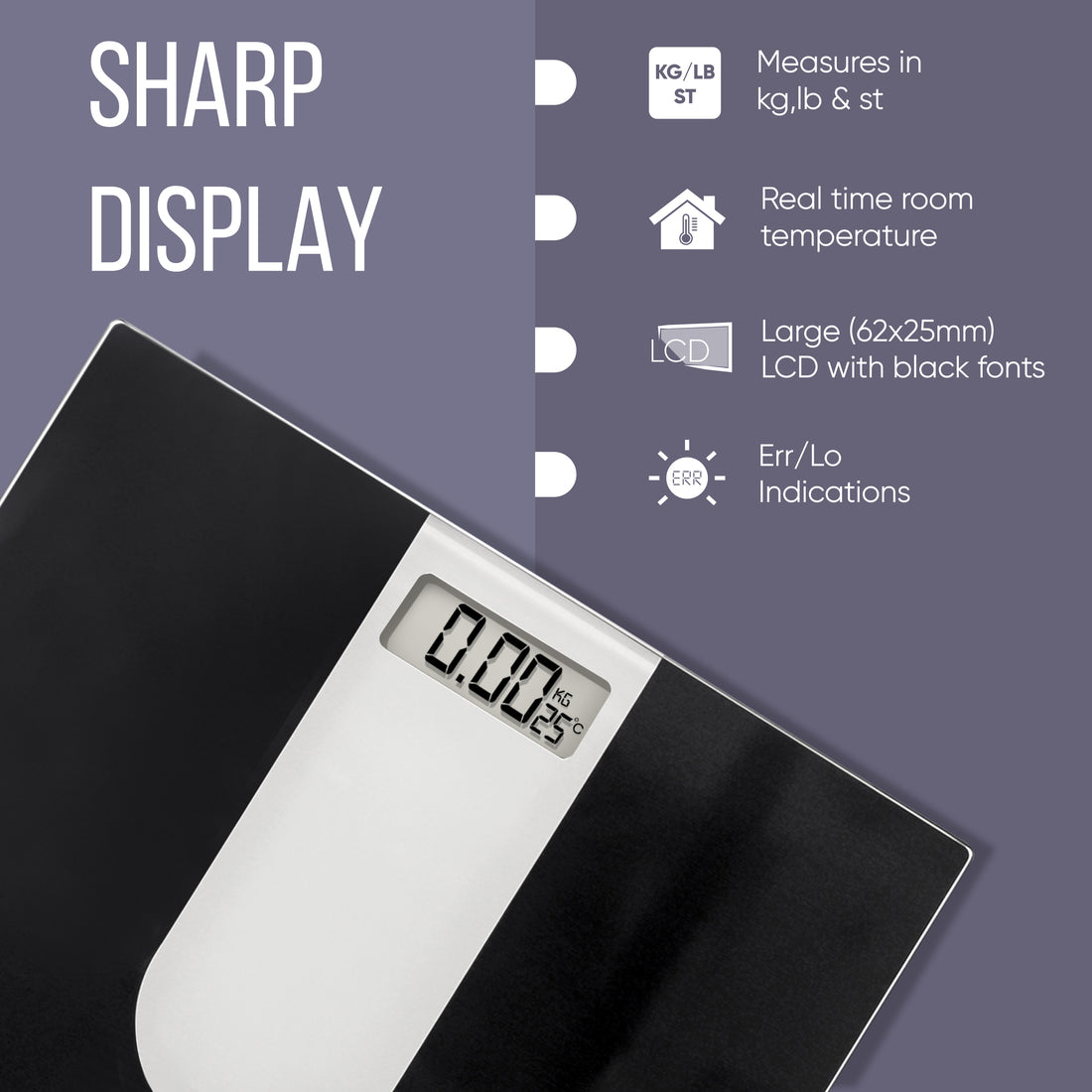Digital Weighing Machine for Body Weight - Glass Top PS 111
