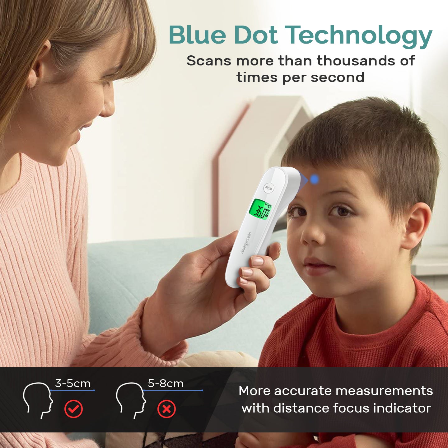 Accu-Scan LFR30B Forehead Infrared Thermometer