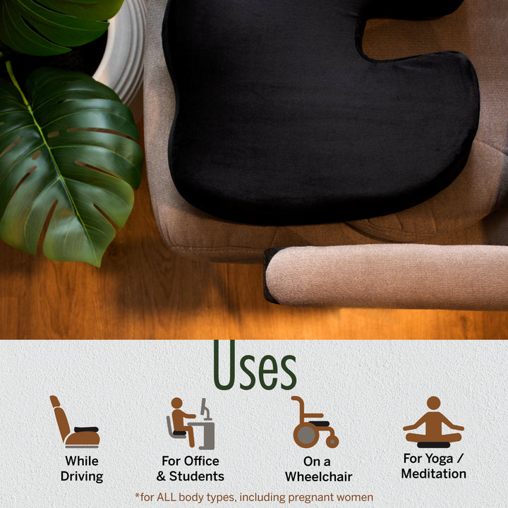Soft-Spot CC 50 Orthopedic Non-Slip Coccyx Seat Cushion