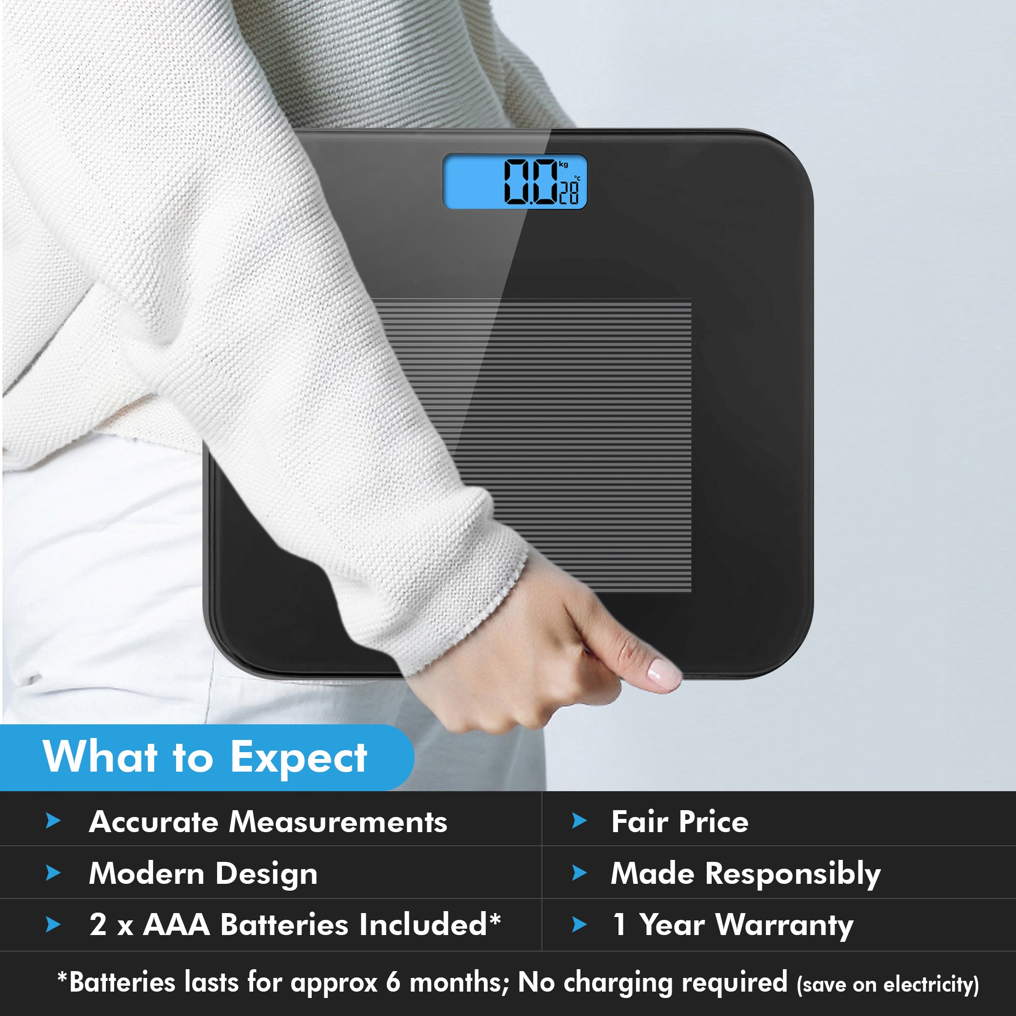 Dura-Glass PS 115 Digital Personal Body Weighing Scale