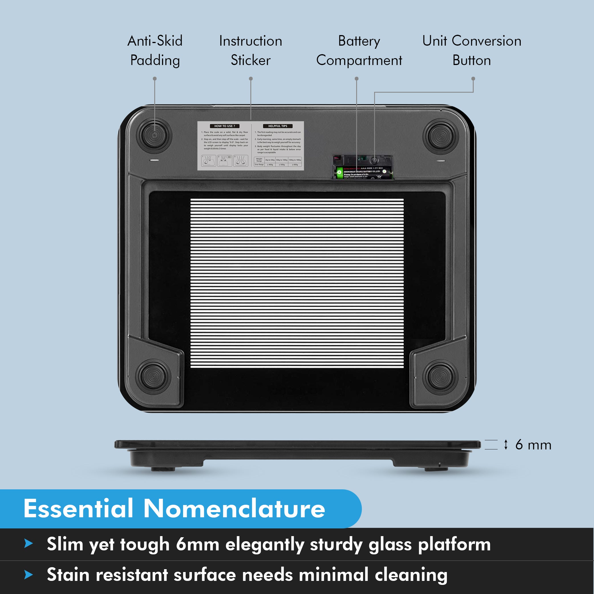 Dura-Glass PS 115 Digital Personal Body Weighing Scale