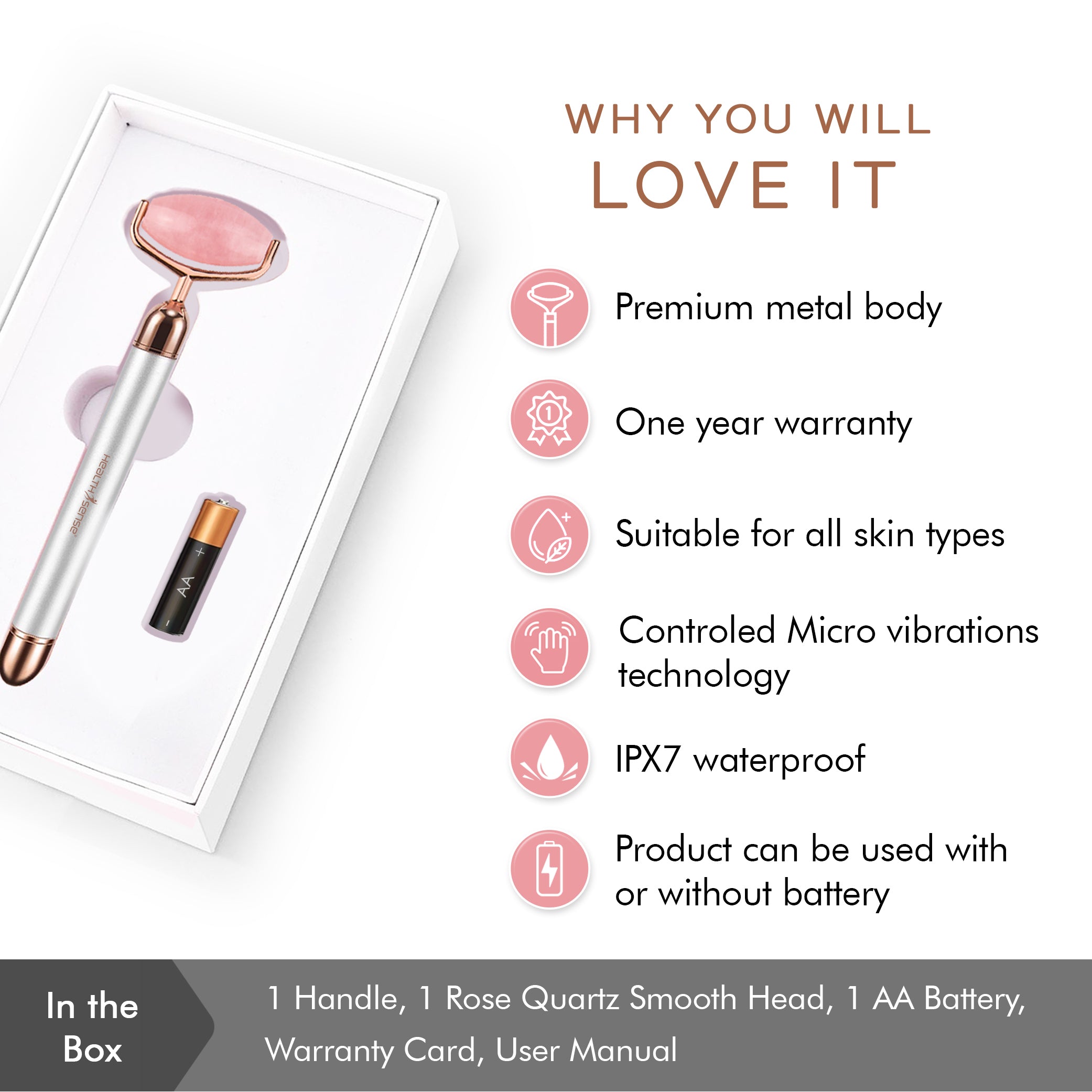 Enhance Electric Facial Roller FR 407