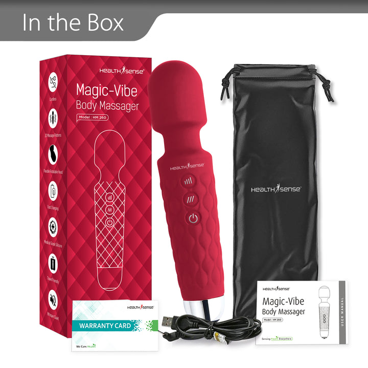 Cordless Handheld Personal Body Massager-Cherry Magic-Vibe HM 260
