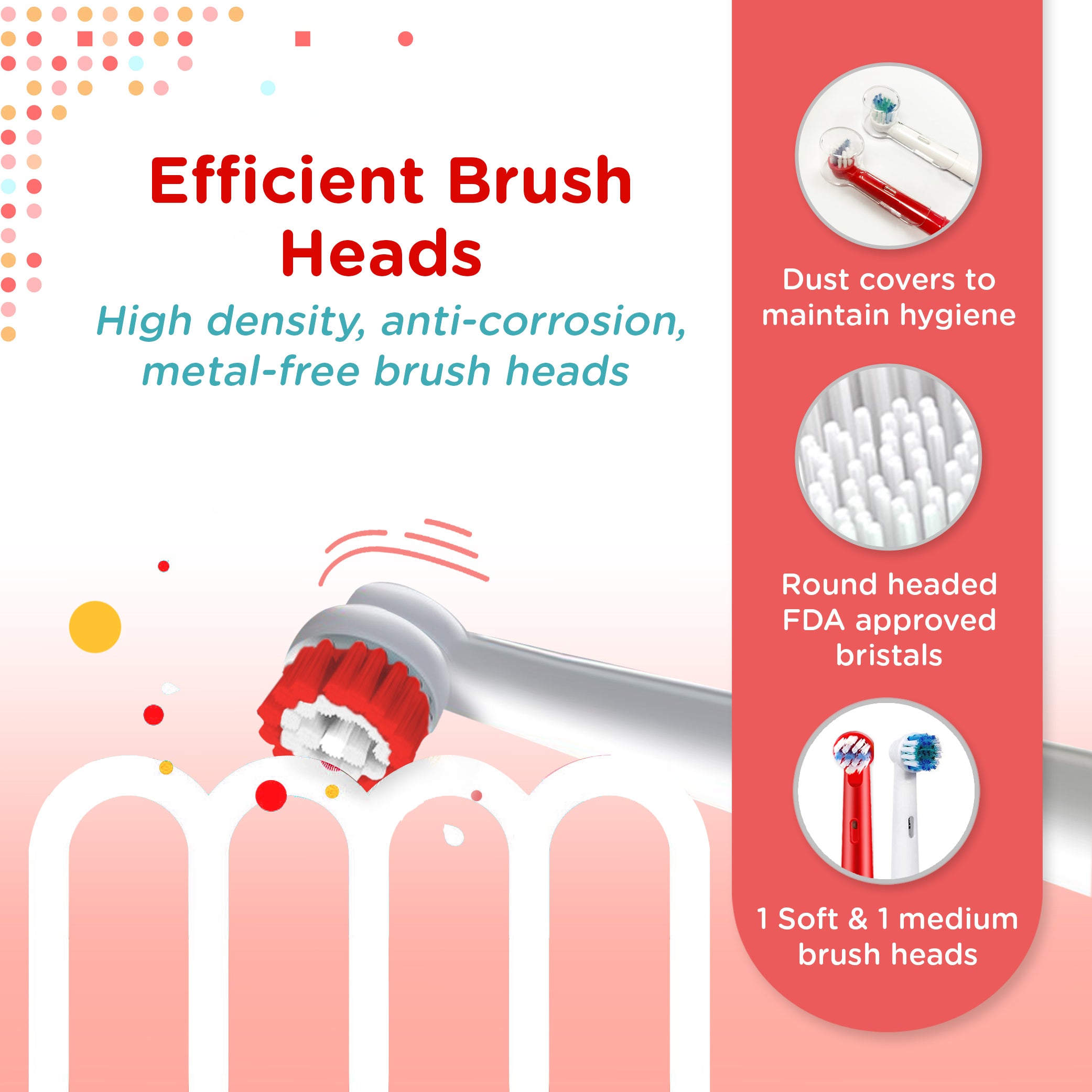 Clean-Care ET 702 Rechargeable Rotary Electric Toothbrush for KIDS