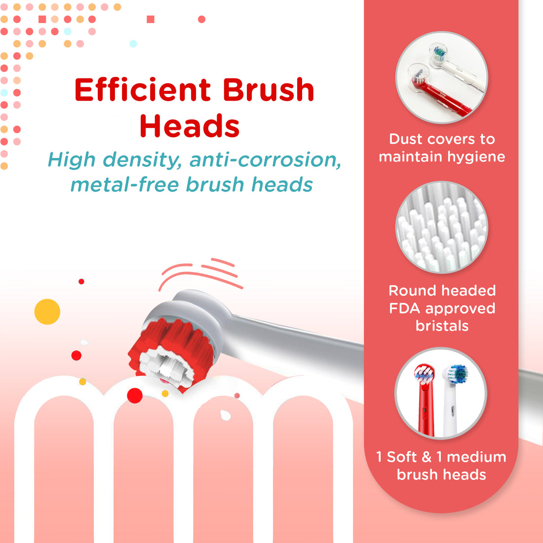 Clean-Care ET 702 Rechargeable Rotary Electric Toothbrush for KIDS