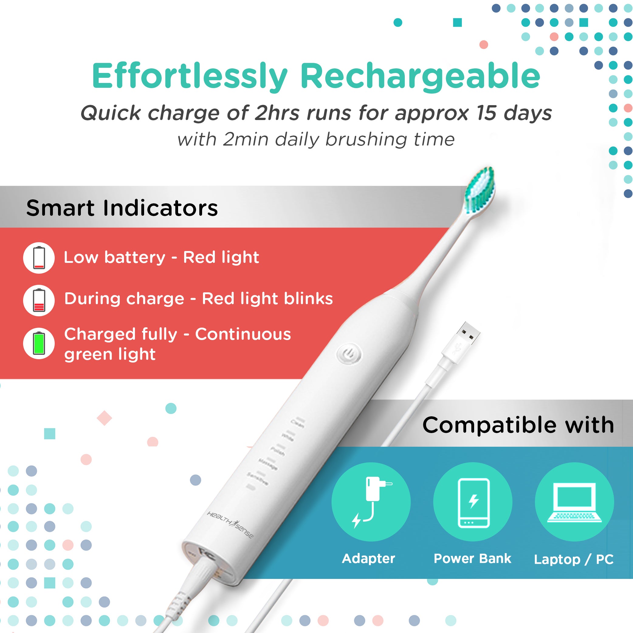 Clean-Care ET 720 Rechargeable Sonic Electric Toothbrush